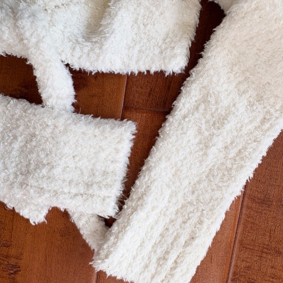 NWT Skims Cozy Wrap Knit Top Womens S/M Bone - Picture 4 of 11